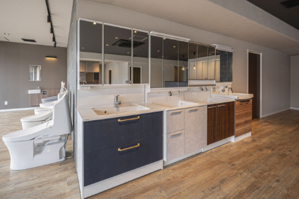 最新の水回りの設備を実際に確認して試すことができる！