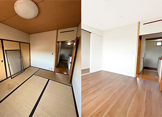 和室から洋室リフォーム