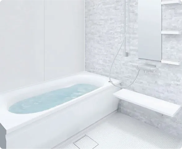 TOTO サザナを設置した浴室の施工事例